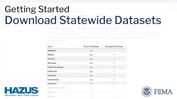 Hazus | Download Statewide Datasets