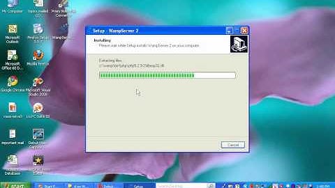 Installing PHP WAMP SERVER on LAPTOP