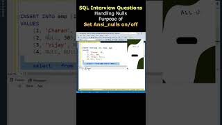 sql query interview questions search null rows with ansi_nulls on off #sqlinterviewquestions screenshot 4