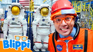 blippi learns going moon blippi learns learn colors science