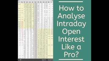 How to Analyse Intraday Open Interest Like a Pro?