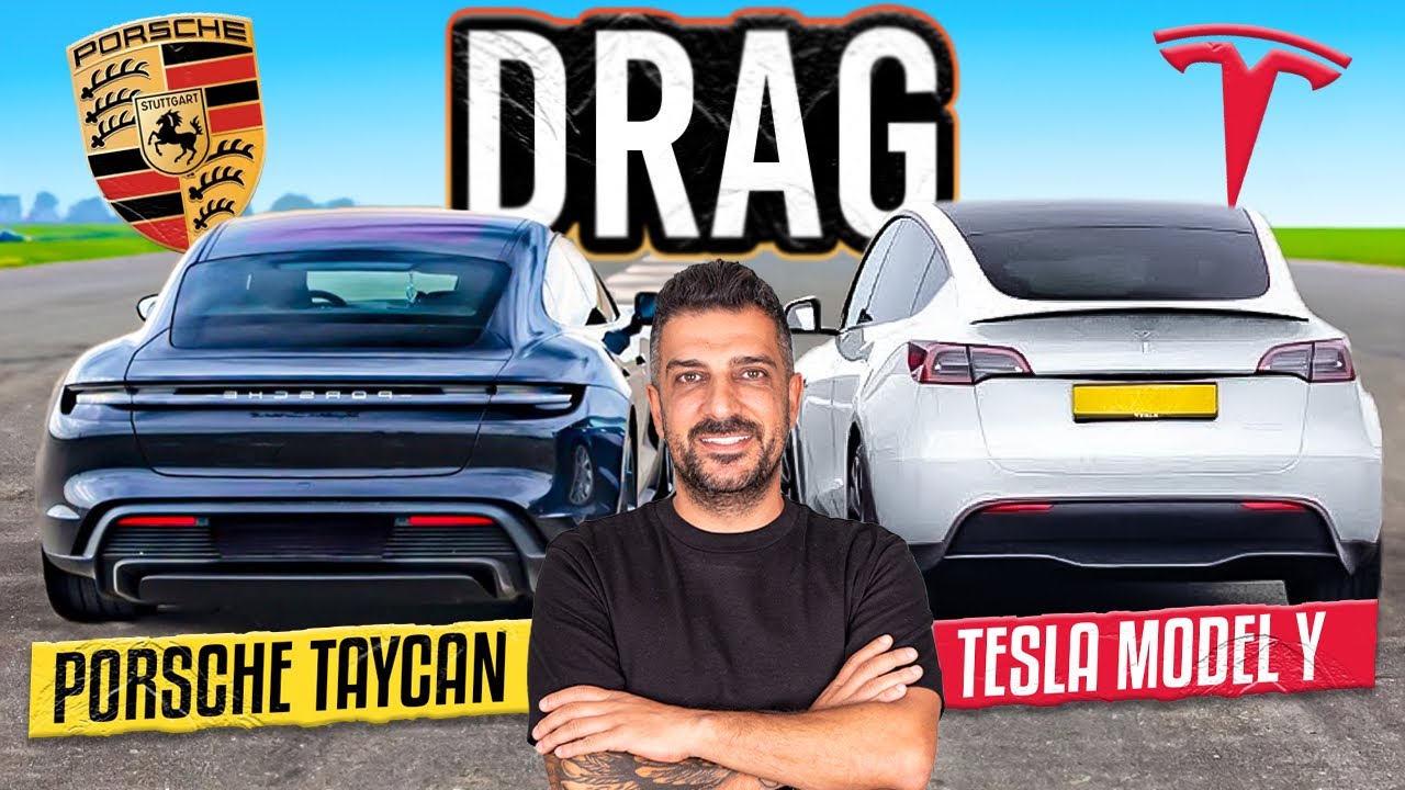 Tesla Model Y Performance VS Porsche Taycan 4S Performance+ | Drag Yarışı!