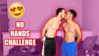 NO HANDS KISSING CHALLENGE PART 2 (Look at the shorts )