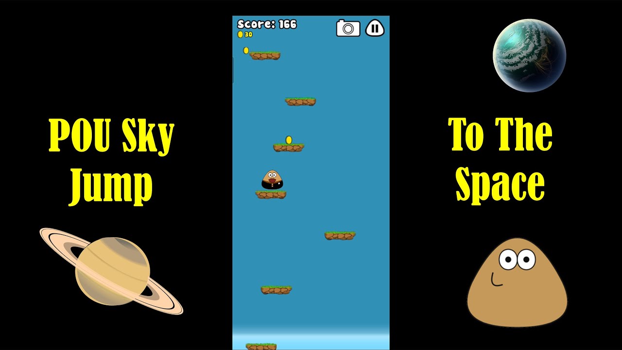 Was Kommt Bei Pou Sky Jump Nach Dem Weltall 😜😜 Pou ကို အာကာသထဲ ရောက်တဲ့အထိ ခုန်ကြမယ် ~ POU sky jump to the space 😜😜