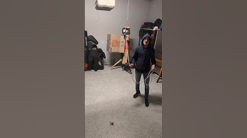 Hitting the Target Behind You With a Casual Rope Dart Shot in a Nonchalant Way!