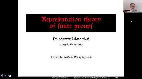 Representation theory of finite groups. Lecture 15...