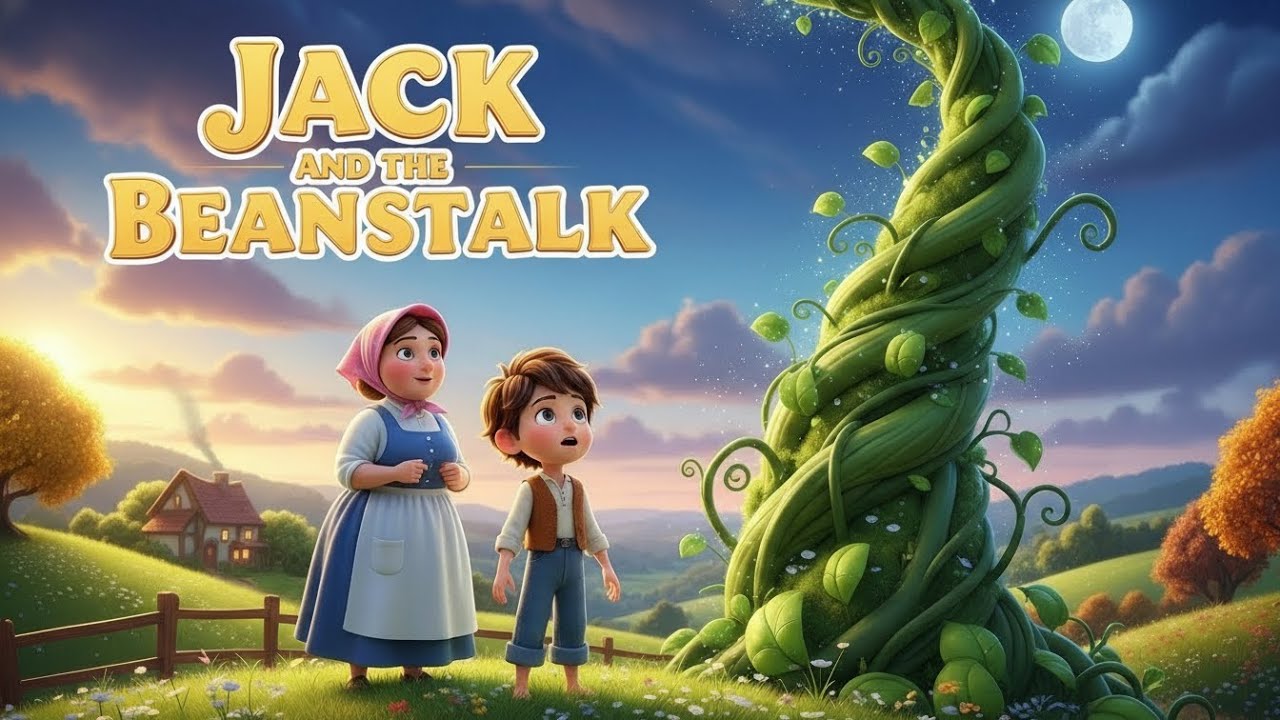 Jack and the Beanstalk 🌱 | Magical Bedtime Story for Kids | Moral Fairy Tale