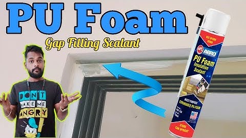 How to use Pu foam for window gap filling  #pufoam #howtousepufoam