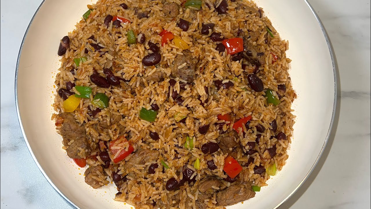 Riz sautés aux haricots rouges YouTube Riz sautés aux haricots rouges YouTube