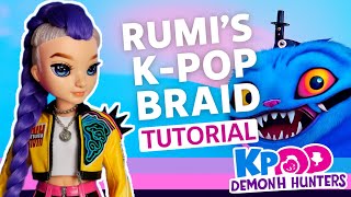 How to Do a K-pop Rumí Braid on a Rainbow High Doll 💜 | Easy Hair Tutorial for OOAK Artists