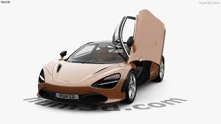 Athlete Statistics McLaren 720S with HQ interior 2023 3D model by 3DModels.org