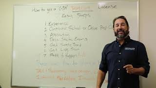 How to get a Pipeline Contractor License (C34)