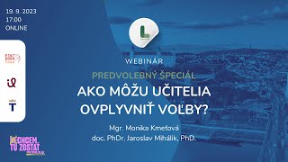 EDUpoint / Ako môžu učitelia ovplyvniť voľby?