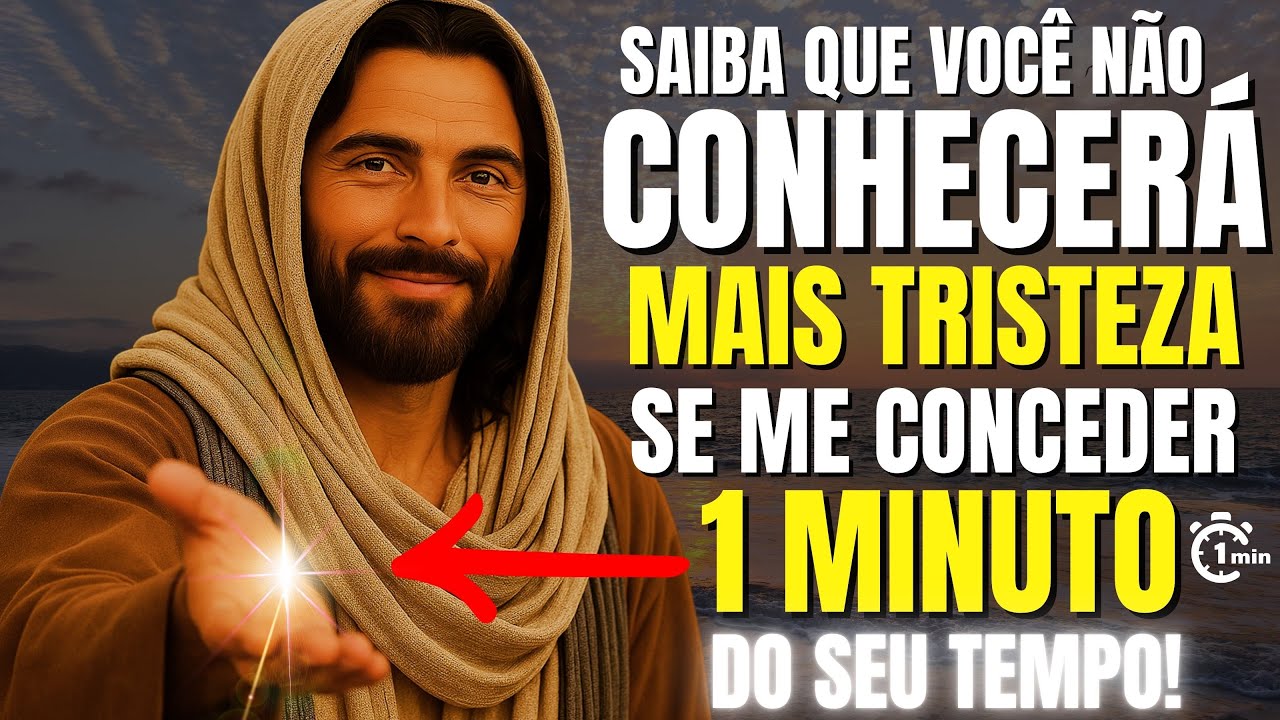 DEUS DIZ: VOCÊ NÃO CONHECERÁ MAIS TRISTEZA SE ABRIR ISTO HOJE!