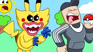 Pikachu Huggy Wuggy -- Funny Videos
