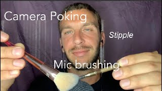 ASMR Camera Poking , Stipple , Mic Brushing 😴soft whispers screenshot 4