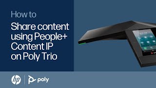 How to share content using People+Content IP on Poly Trio | HP Support