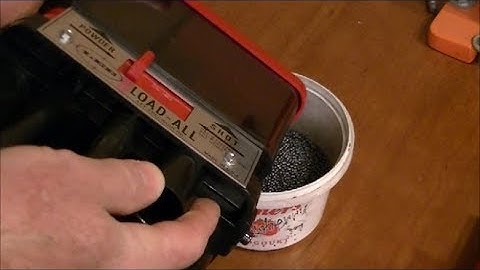 Lee Load-All : How to Empty the Powder and Shot Hoppers
