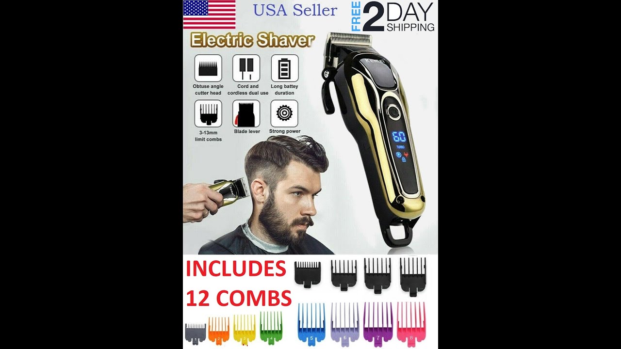  Kemei  KM 1990 Hair Clippers YouTube