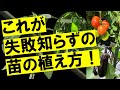 自己流で苗を植えている方は一度見る価値ありです！