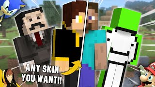USE ANY MINECRAFT SKIN IN SMASH!!! | Super Smash Bros. Ultimate [Modded - Steve DLC]