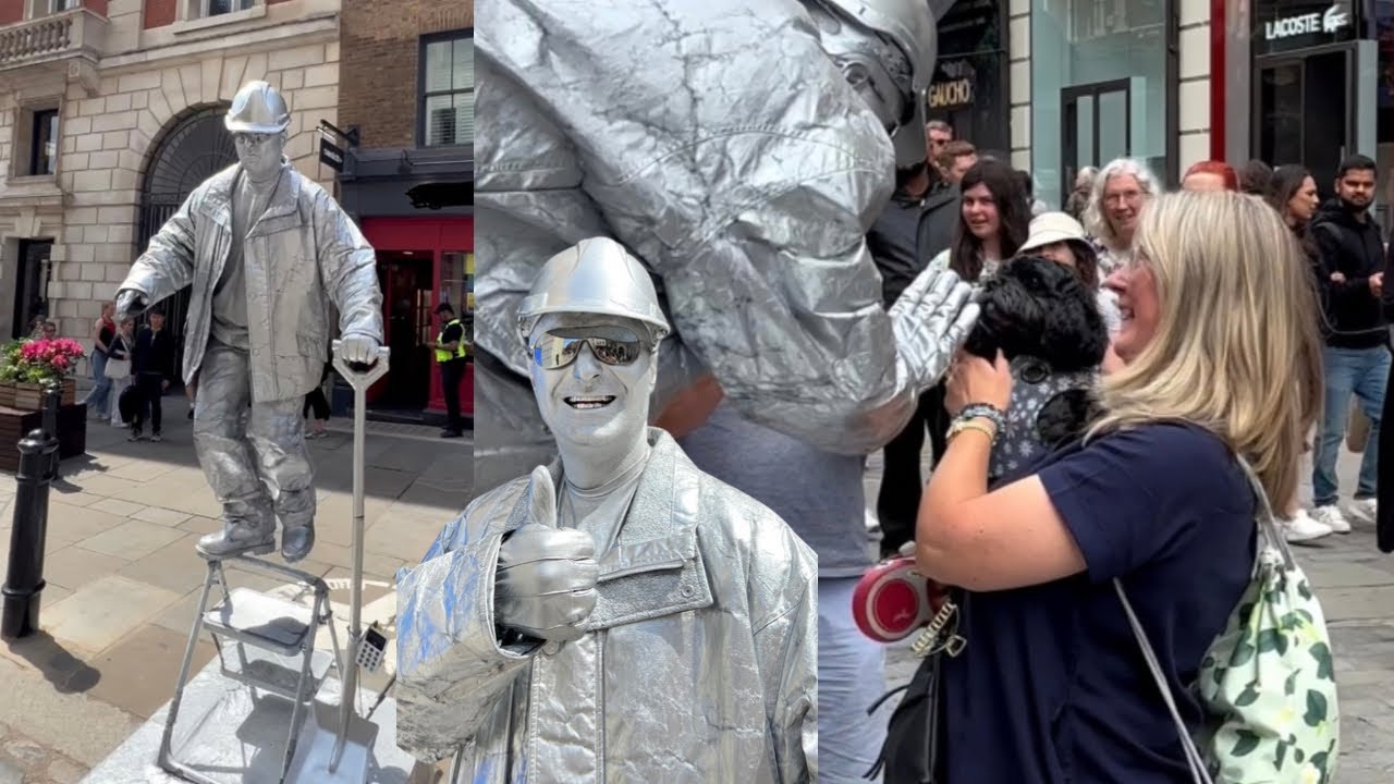 Levitating Silverman Statue Prank Hilarious Reactions at Covent Garden