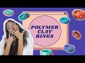 DIY chunky & cute clay rings - ทำแหวนจากโพลิเมอร์เคลย์! | PRYM