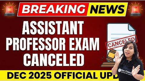 Breaking News: Assistant Professor Exam Canceled Dec 2025 Official Update RPSC AP