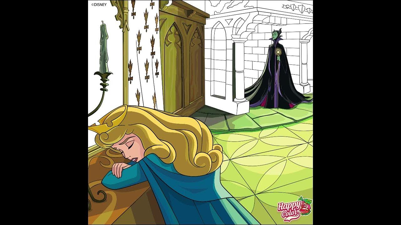 Sleeping Beauty Maleficent - Cartoons Paint By Numbers - Paint by numbers  for adult