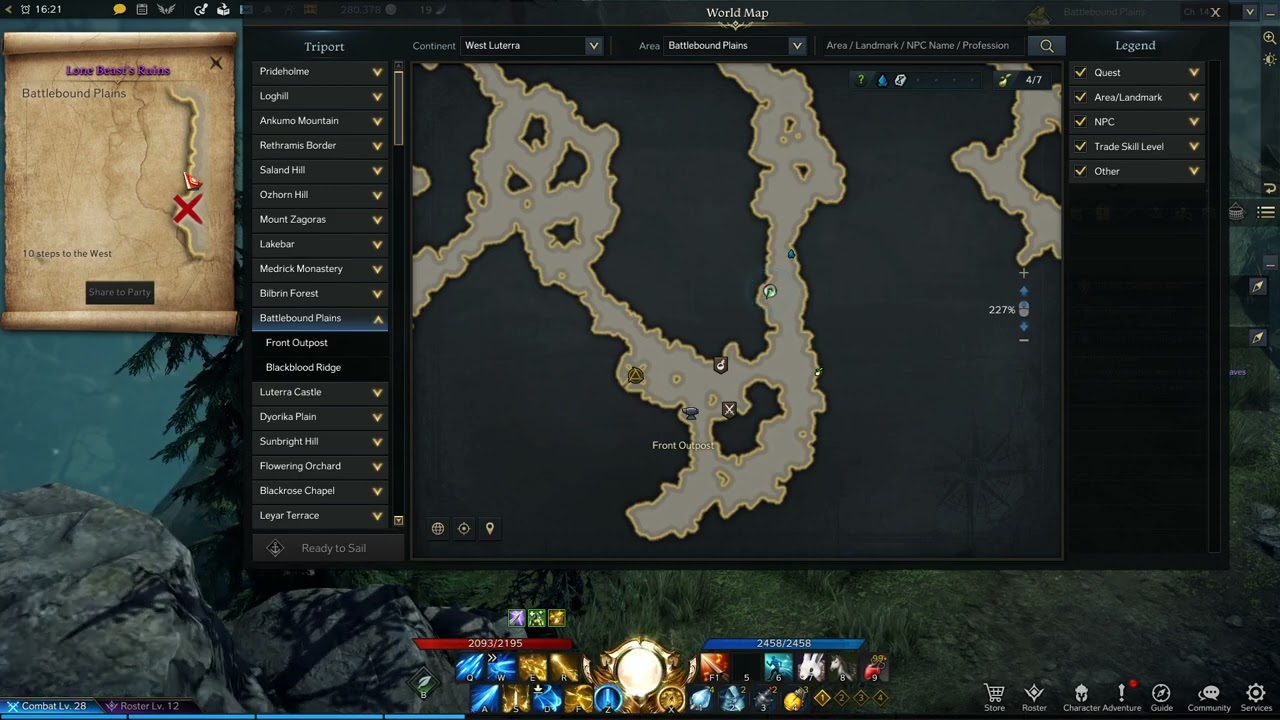 Lost Ark Lone Beast's Ruins Location