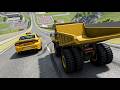 Big High Ramp Jumps with Expensive Sport Cars Crashes - BeamNG Drive