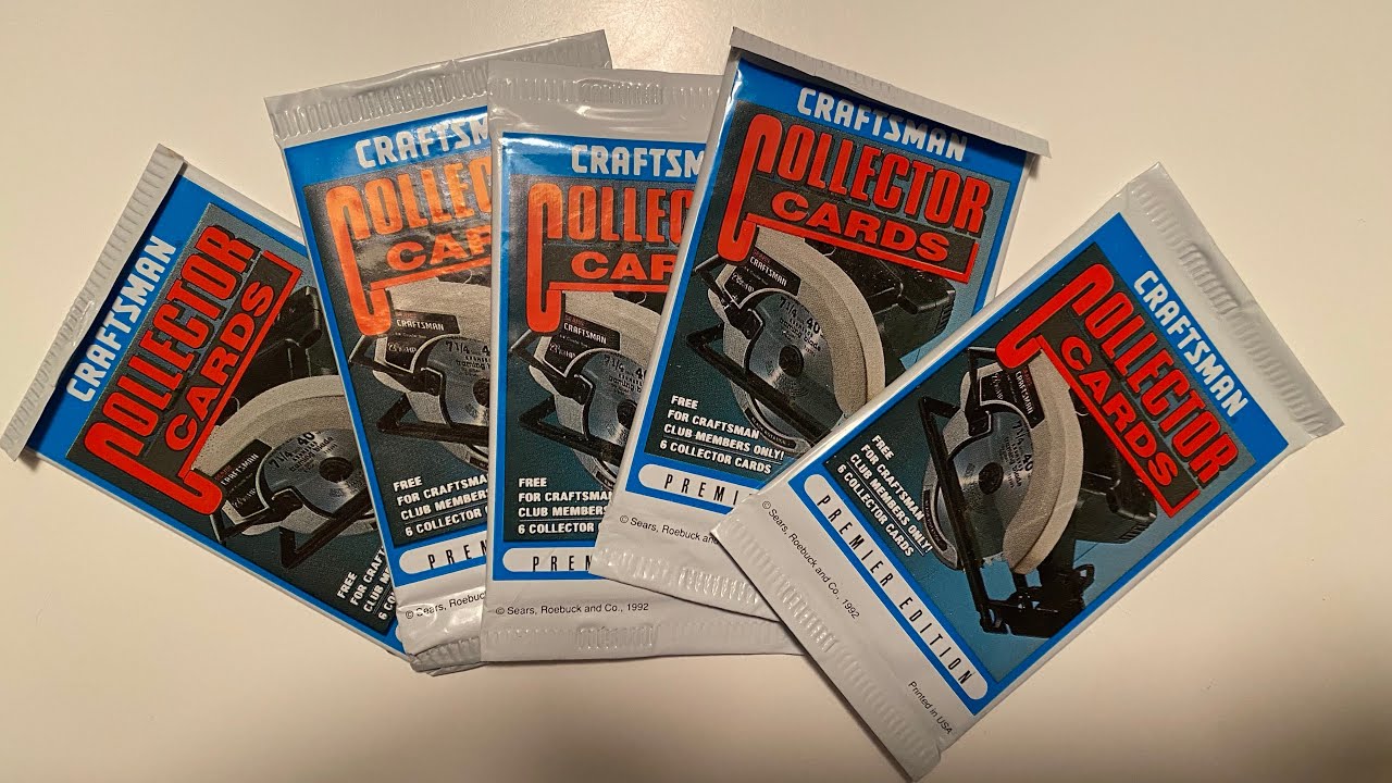 Opening 1992 CRAFTSMAN COLLECTOR CARDS (Sears) | Dan’s Card Corner