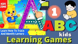 ABC KIDS LEARNING GAME | Tracing & phonics free learning videos ( Part 1 ). screenshot 1