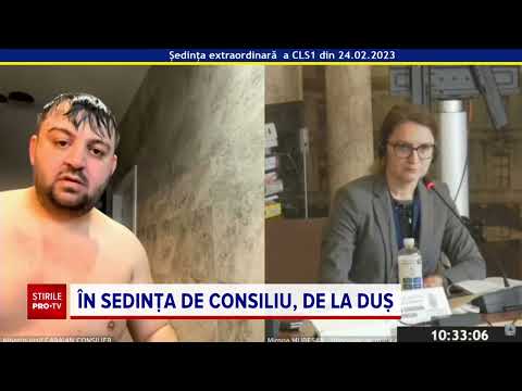 În ședința de consiliu, de la duș