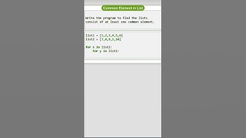 Common Element in List | List In Python | Python Tutorial | Exersice #shorts  #python #ytshorts #4k