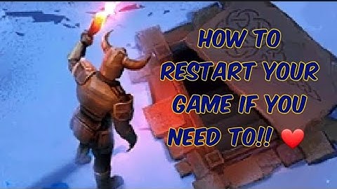 Frostborn How to restart your game if you need to.