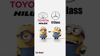Toyota hilux vs mercedes x class minion style#funny #asmr #foryou #status #status #trending #tiktok