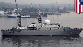 USA vs Russia: Russian spy ship spotted patrolling off coast of Delaware - TomoNews