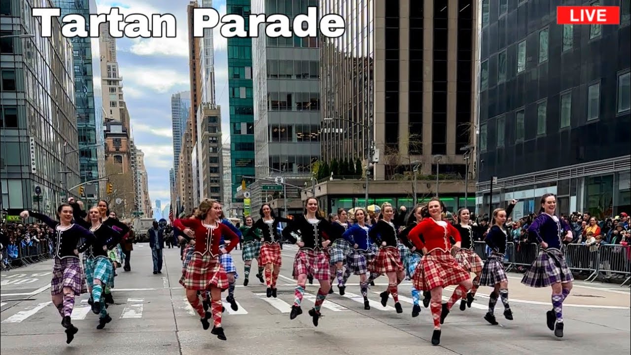 NYC LIVE 26th Annual Tartan Day Parade (06 April 2024) YouTube