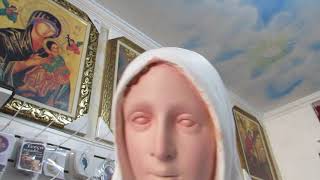Confecção e trabalho de pintura da Virgem do Rosário de Fátima 1,20cm
