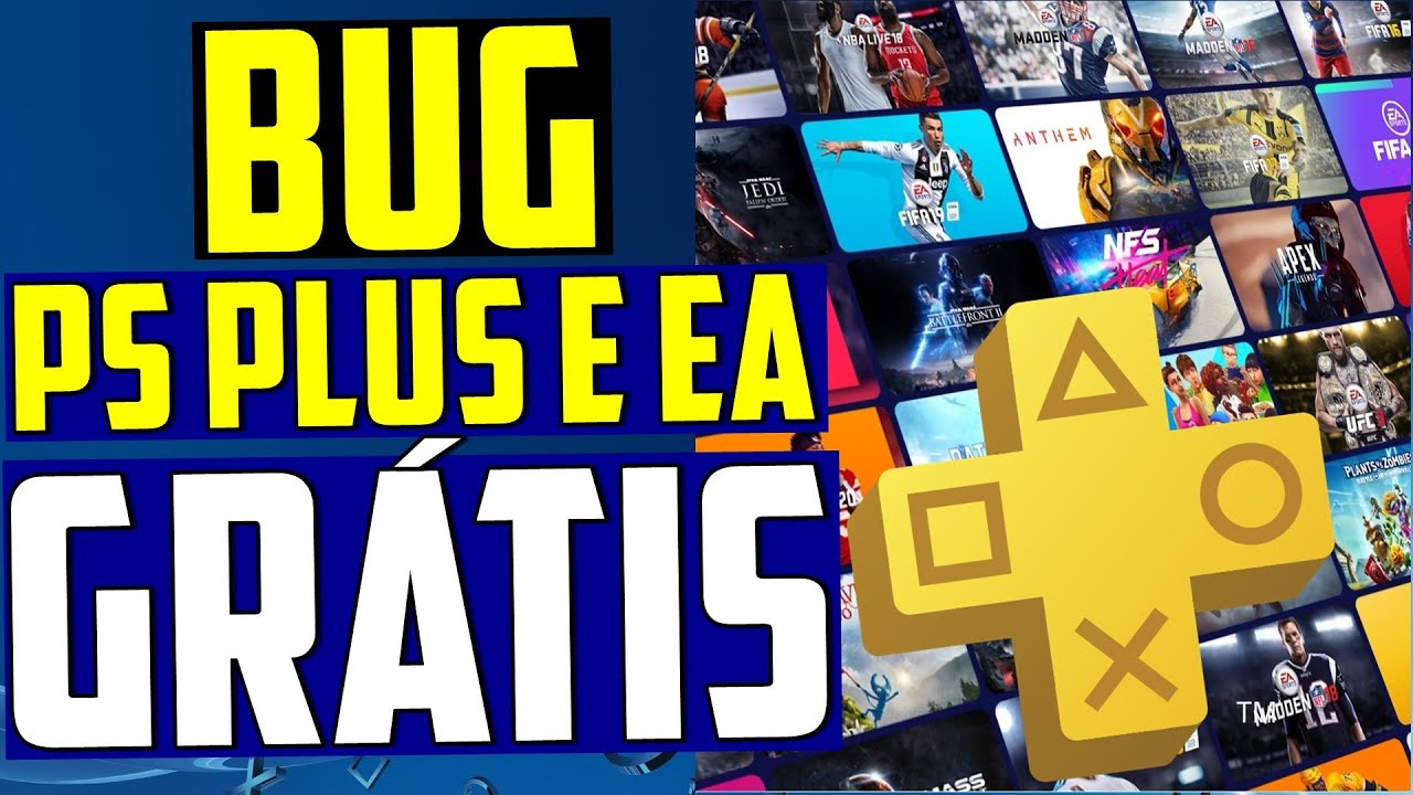 BUG DA PS PLUS e EA PLAY GRÁTIS NO PS4 !! COM ACESSO A JOGOS E ONLINE !! E  38% dos Brasileiros JOGA 