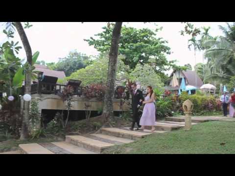 Beach Wedding ceremony at Barali Beach Resort, Koh Chang