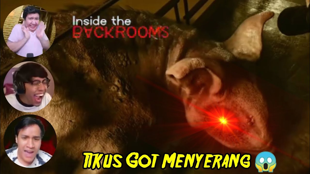 Reaksi Windah Basudara,Crispy Cendy ,Dan Mic Marcel Di Jumpscare Anak Tikus - Inside The Backrooms