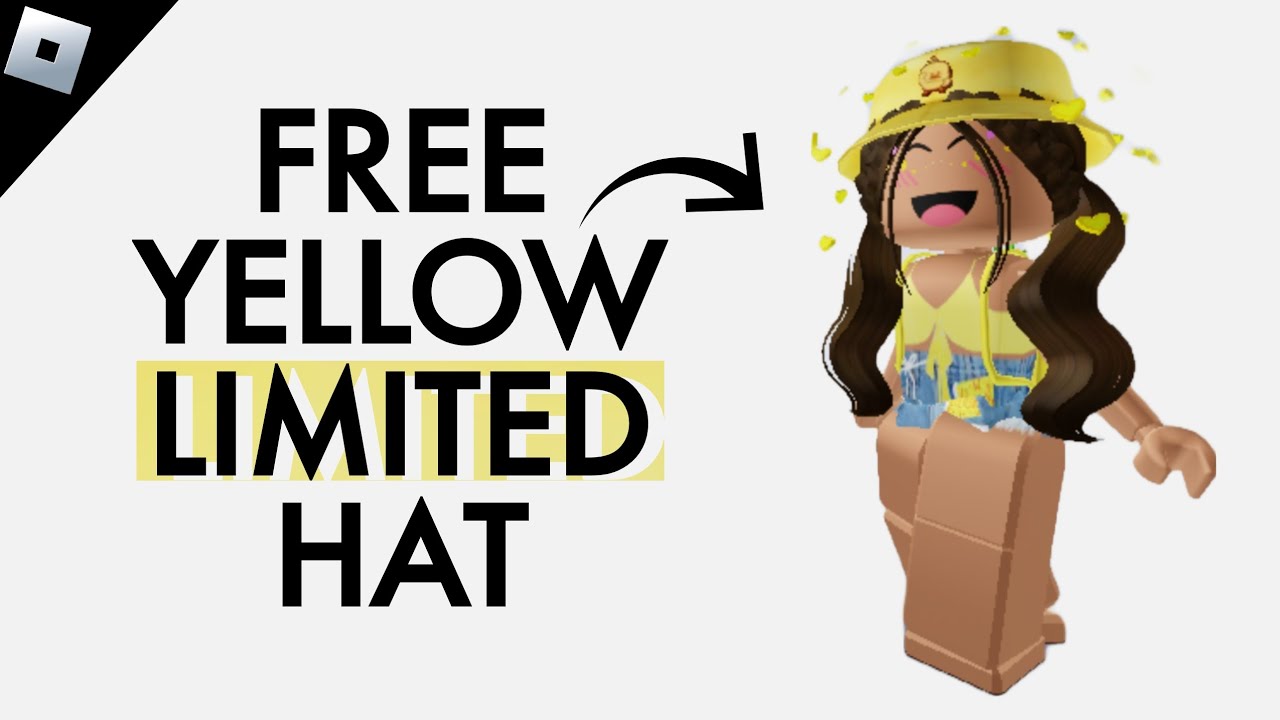 HURRY! FREE YELLOW LIMITED HAT ONLY 30K STOCK #freeugc #roblox #limited