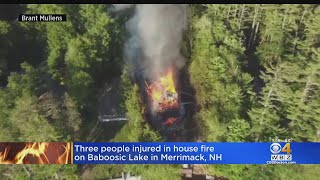 Massive Fire Tears Through Merrimack, NH Home; Woman Jumps From Window To Escape