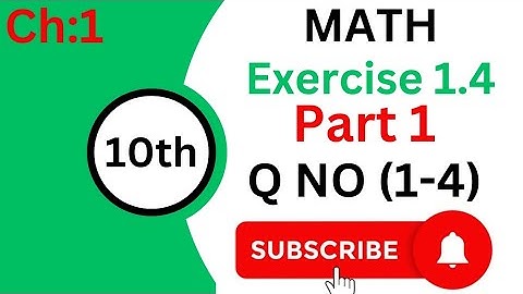 Exercise (1.4) 10th | quadratic equations | math |learnmath