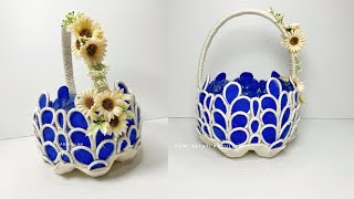 :: IDE KREATIF KERANJANG CANTIK DARI GALON LE MINERALE || DIY PLASTIC BOTTLE