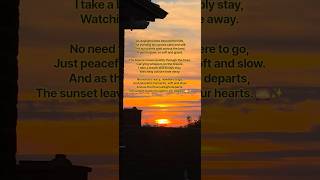 sunset poem by Bug ♥️🐞