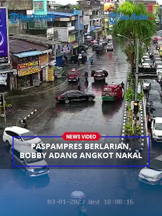 PASPAMPRES Keluar dari Mobil saat Bobby Nasution Adang Angkot Nakal