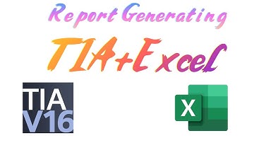 Excel report generating in TIA portal with VBscript.